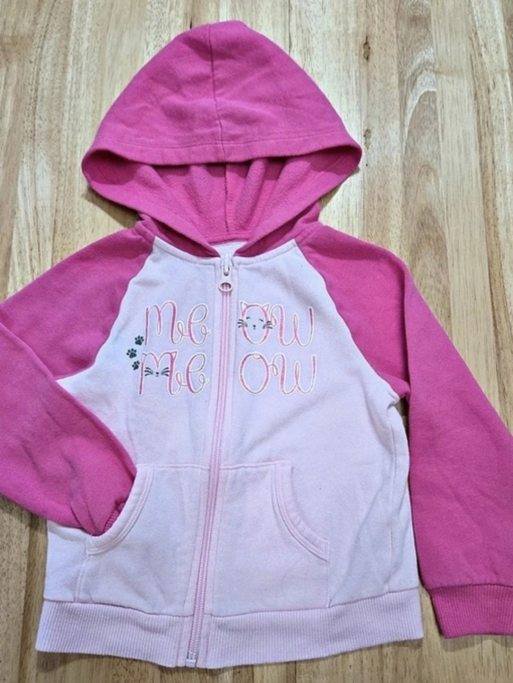 healthtex Girls Pink Zip-Up Hoodie Size 3T